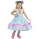 Pink and Blue Baby Girl Dress for Rural and Festive Occasions