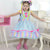 Pink and Blue Baby Girl Dress for Rural and Festive Occasions - Dress