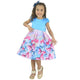 Pink and Blue Butterflies Dress, For Baby and Girl