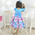 Pink and Blue Butterflies Dress For Baby and Girl - Dress