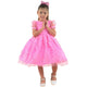 Pink Girl's Dress With French Tulle: Wedding And Graduation