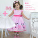 Pink Minnie Dress + Hair Bow + Girl Petticoat, Clothes Birthday Party