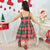 Plaid children’s dress: Red and green for Christmas - Dress