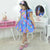 Pocoyo Blue Dress + Hair Bow Birthday Baby and Girl Clothes/Costume - Dress