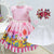 Pocoyo Dress + Hair Bow + Girl Petticoat Clothing Birthday Baby Girl - Dress