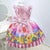 Girl's dress theme Pocoyo with pearl embroidery, birthday party - Moderna Meninas