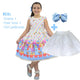 Pocoyo Luxe Dress + Hair Bow + Girl Petticoat, Clothing Birthday Baby Girl