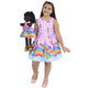 Pop It Dress, Baby Girl and Black Doll Nina Matching