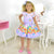 Pop It Dress + Hair Bow Birthday Baby and Girl Toy Fidget Clothes/Costume - Dress