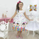 Preschool Picture Dress, For Girls and Babies Graduation + Hair Bow + Girl Petticoat, Clothes Birthday Party