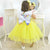 Preschool Picture Dress with Yellow Skirt For Girls and Babies Graduation - Dress