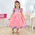Salmon Children’s Dress with 3D Flowers: Pure Magic and Elegance - Dress