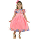 Salmon Children's Dress with 3D Flowers: Pure Magic and Elegance