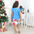 Santa Claus Girl Trapeze Blue Dress and Santa Hat - Dress