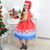 Santa Claus Theme Girl Dress and Teddy Bear Christmas Holiday - Dress