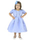 Vestido Azul Suave con Bolero Bebé Niña, Traje de Cumpleaños o Fiesta Formal