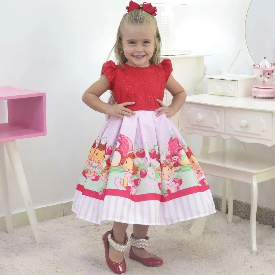 Strawberry shortcake top baby dress
