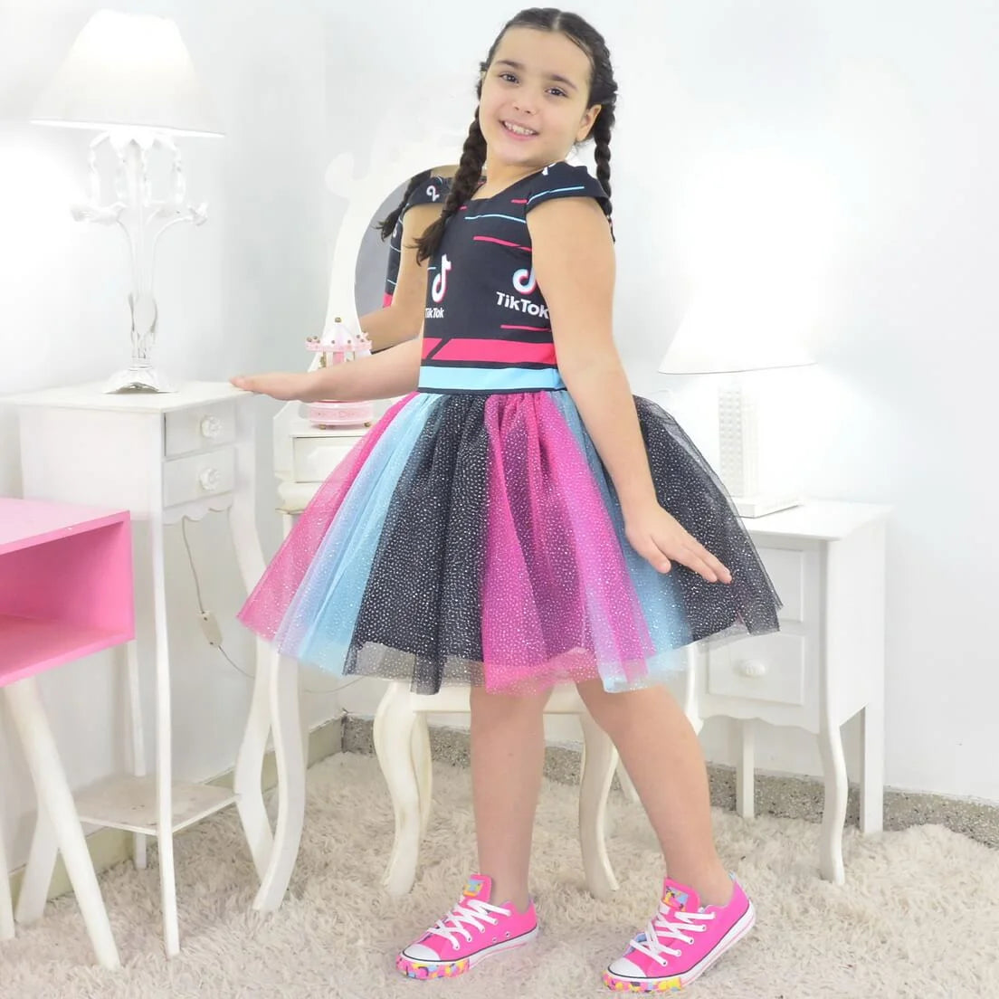 TikTok Black Dress - Birthday Baby & Girl Tutu Clothes – Moderna Meninas