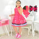 Vestido Rosa TikTok, Ropa Cumpleaños Bebé y Niña + Lazo para el Pelo