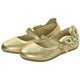 Bailarinas Niña con Perlas - Zapatos - Dorado-Color Viejo
