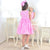 Barbie Pink Casual Dress Influencer Fashionista Blogger Girl + Hair Bow