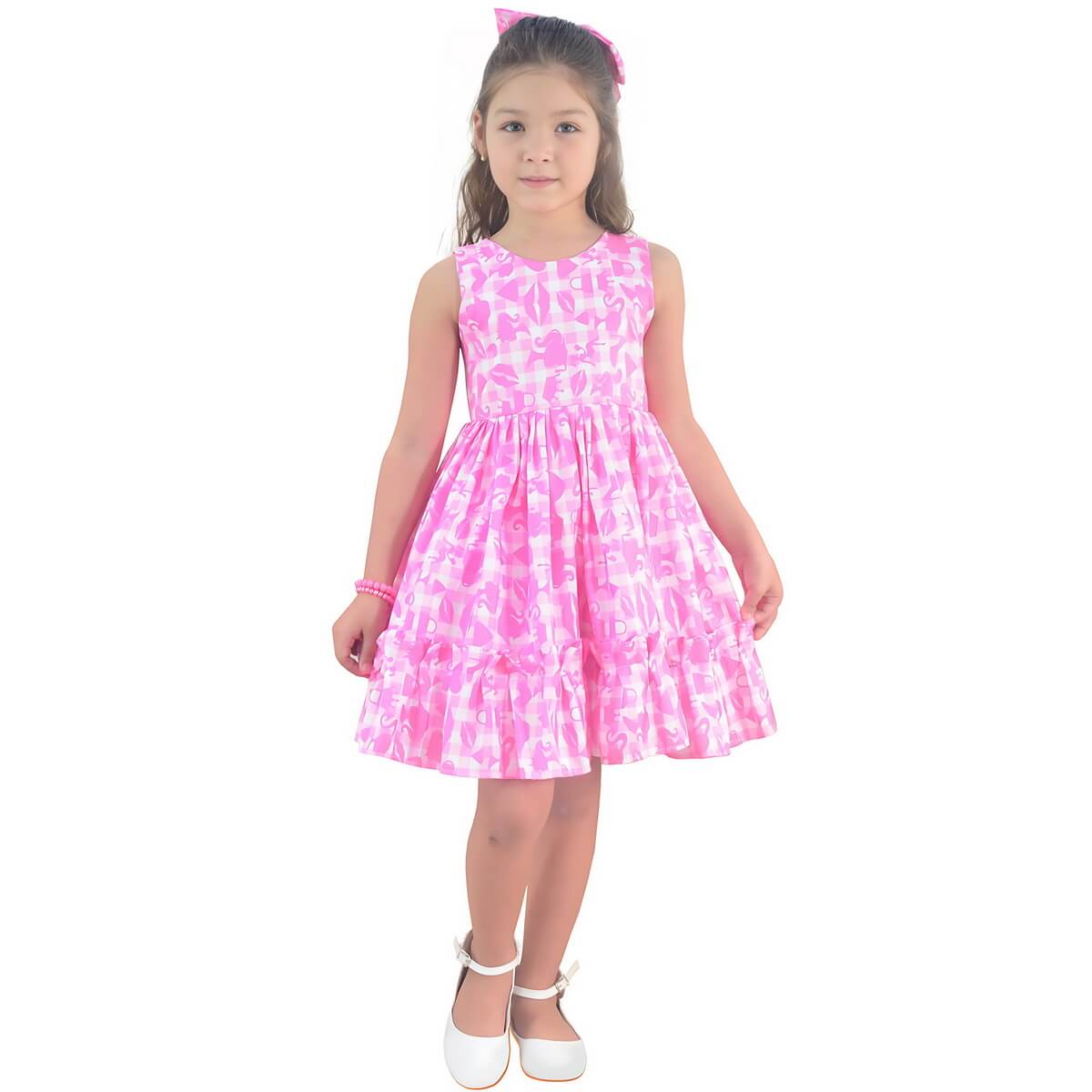 barbie casual dress Casual dress with Come on Barbie Let's Go Party print