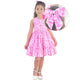 Barbie Pink Casual Dress Influencer Fashionista Blogger Girl + Hair Bow