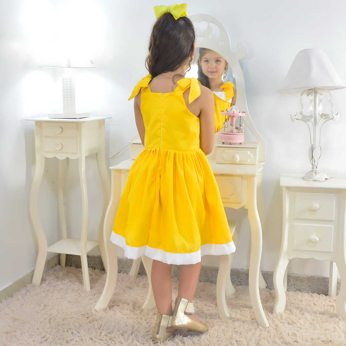 casual bow dress Ellah Bow Front Mini Dress - Off White