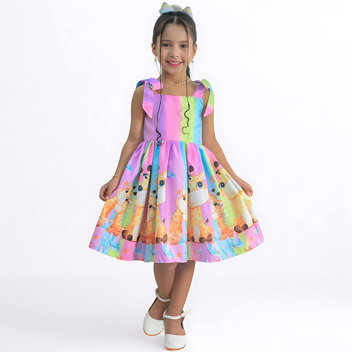 cute men in dresses Giraffe Cute Girl Fashionista Dress 8 US numeric