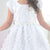 Children's dress Christening Bridesmaid Wedding White Mega Luxury + Hair Bow