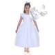 Children's dress Christening Bridesmaid Wedding White Mega Luxury + Hair Bow