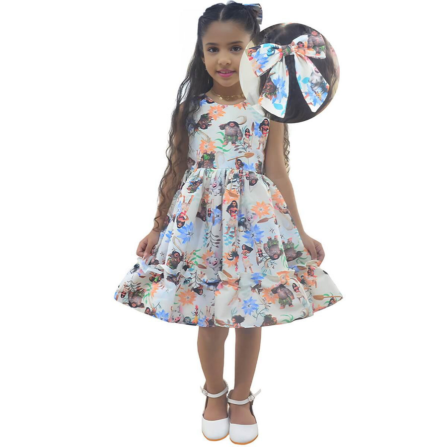 Moana 2 Mini Diva Dress + Hair Bow