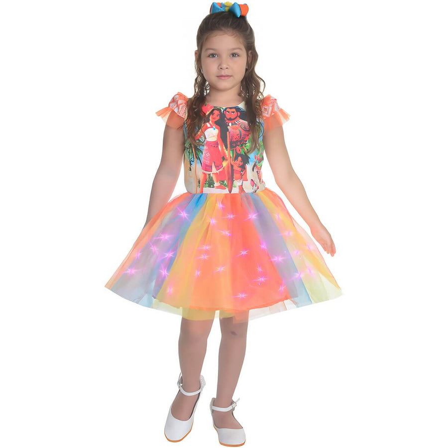 Moana 2 Dress - Colorful Tutu Skirt with Led