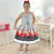 Vintage Children’s Dress: Red Roses and Puppies - Dress