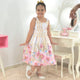 Vestido infantil vintage floral rosa: Un Toque de Elegancia Retro