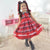 Vintage Red Plaid Baby Girl Dress for Rural and Festive Occasions - Dress