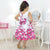 White Children’s Dress With Pink Butterflies Formal Party - Dress
