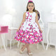 White Children's Dress With Pink Butterflies, Formal Party