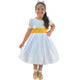 White Gold Children's Dress: Christenings, graduations and weddings