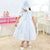 White Laise Girl’s Dress + Bolero + Bonnet: Baptism And Communion - Dress