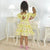 Yellow Floral Casual Dress - Girls 1 to 10 years old - Dress