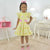 Yellow Floral Casual Dress - Girls 1 to 10 years old - Dress