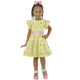 Yellow Floral Casual Dress - Girls 1 to 10 years old